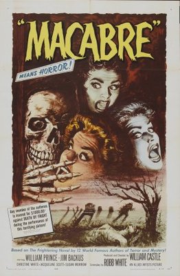 Macabre movie poster (1958) t-shirt