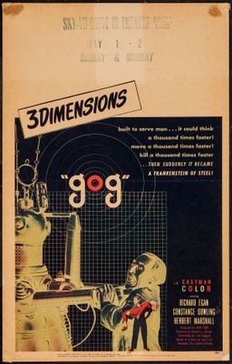 Gog movie poster (1954) canvas poster