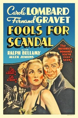 Fools for Scandal movie poster (1938) metal framed poster