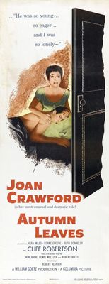 Autumn Leaves movie poster (1956) pillow