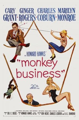 Monkey Business movie poster (1952) poster with hanger