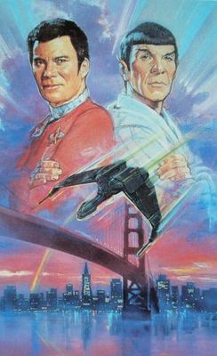 Star Trek: The Voyage Home movie poster (1986) metal framed poster