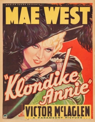 Klondike Annie movie poster (1936) wooden framed poster