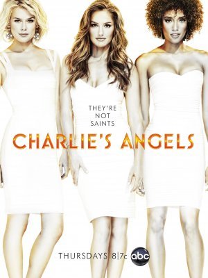 Charlie's Angels movie poster (2011) wooden framed poster