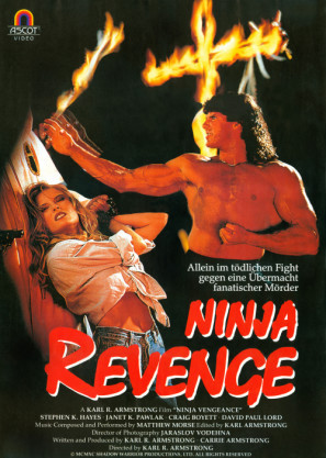 Ninja Vengeance movie poster (1988) Stickers MOV_edehjv7r