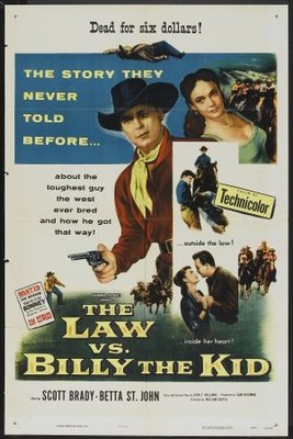 The Law vs. Billy the Kid movie poster (1954) poster with hanger