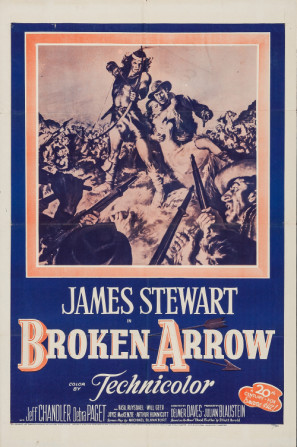 Broken Arrow movie poster (1950) canvas poster