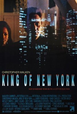 King Of New York movie poster (1990) wooden framed poster