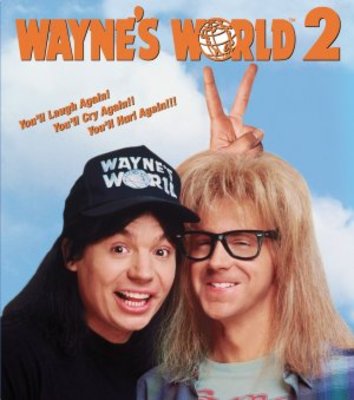 Wayne's World 2 movie poster (1993) canvas poster