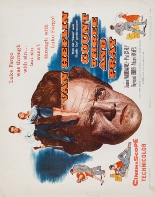 Count Three and Pray movie poster (1955) pillow