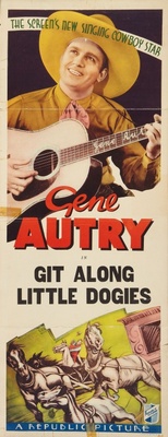 Git Along Little Dogies movie poster (1937) tote bag