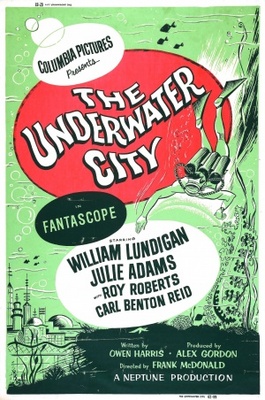 The Underwater City movie poster (1962) metal framed poster