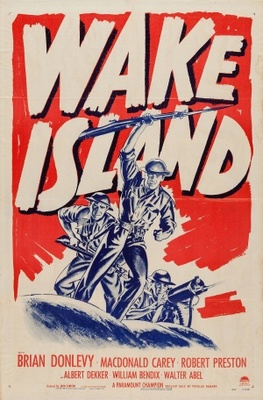 Wake Island movie poster (1942) wooden framed poster
