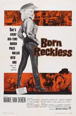 Born Reckless movie poster (1958) metal framed poster