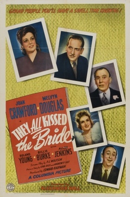 They All Kissed the Bride movie poster (1942) pillow