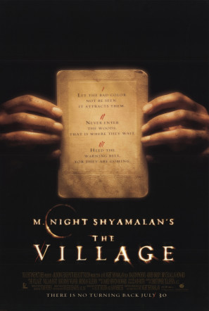 The Village movie poster (2004) poster with hanger