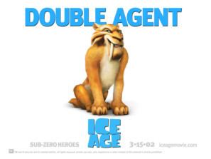 Ice Age movie poster (2002) pillow
