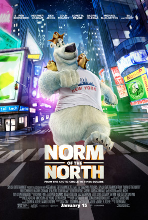 Norm of the North movie poster (2016) wood print