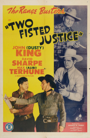 Two Fisted Justice movie poster (1943) t-shirt