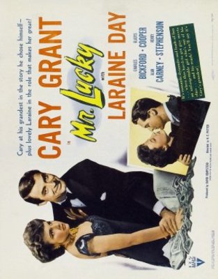 Mr. Lucky movie poster (1943) wood print