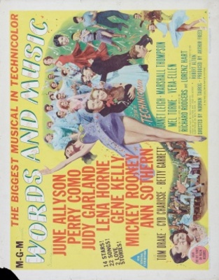 Words and Music movie poster (1948) canvas poster