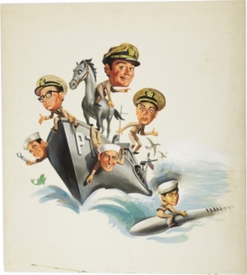 McHale's Navy movie poster (1964) metal framed poster