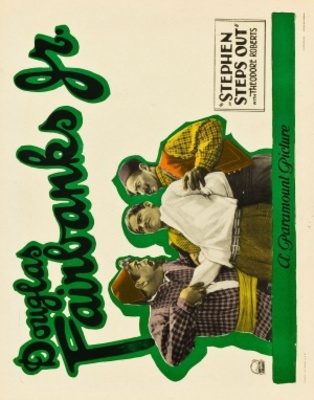 Stephen Steps Out movie poster (1923) metal framed poster