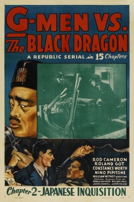 G-men vs. the Black Dragon movie poster (1943) wooden framed poster