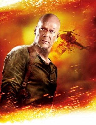 Live Free or Die Hard movie poster (2007) poster with hanger