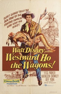 Westward Ho the Wagons! movie poster (1956) metal framed poster