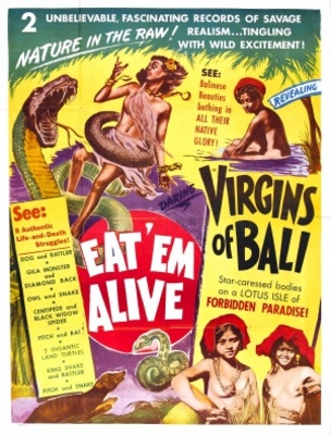 Virgins of Bali movie poster (1932) wooden framed poster