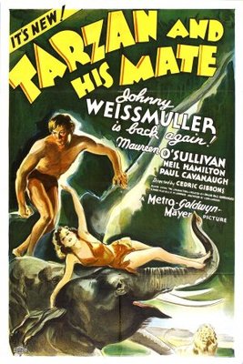 Tarzan and His Mate movie poster (1934) pillow