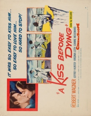A Kiss Before Dying movie poster (1956) poster with hanger