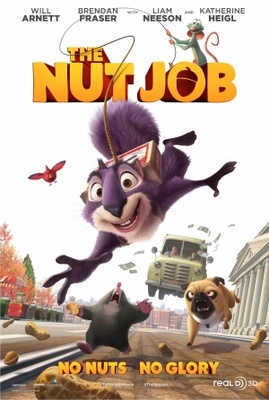 The Nut Job movie poster (2013) wood print