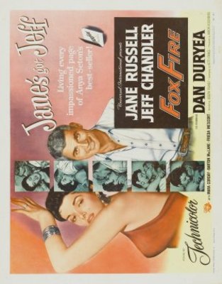 Foxfire movie poster (1955) wood print