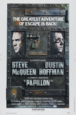 Papillon movie poster (1973) poster with hanger