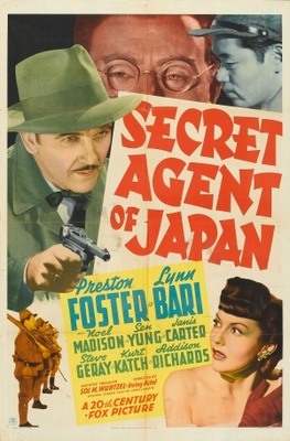 Secret Agent of Japan movie poster (1942) metal framed poster