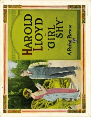 Girl Shy movie poster (1924) wooden framed poster