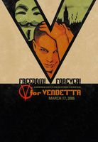 V For Vendetta movie poster (2005) t-shirt #655274