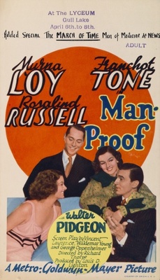 Man-Proof movie poster (1938) wooden framed poster
