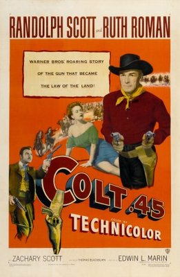 Colt .45 movie poster (1950) canvas poster