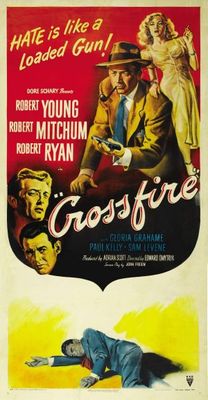 Crossfire movie poster (1947) Longsleeve T-shirt