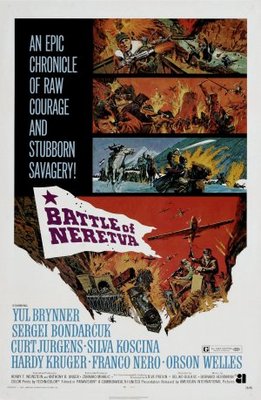 Bitka na Neretvi movie poster (1969) metal framed poster