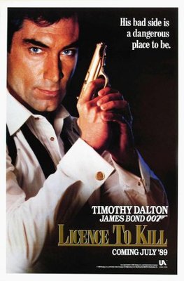 Licence To Kill movie poster (1989) poster with hanger