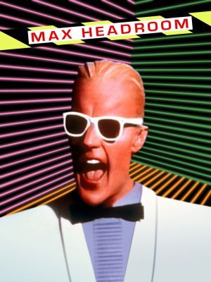 Max Headroom movie poster (1987) wood print