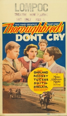 Thoroughbreds Don't Cry movie poster (1937) poster with hanger