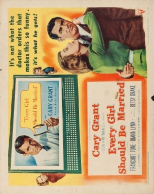 Every Girl Should Be Married movie poster (1948) wooden framed poster