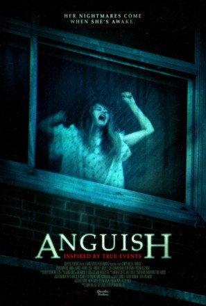 Anguish movie poster (2015) poster with hanger