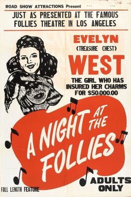 A Night at the Follies movie poster (1947) metal framed poster