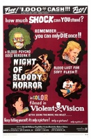 Night of Bloody Horror movie poster (1969) hoodie #791412
